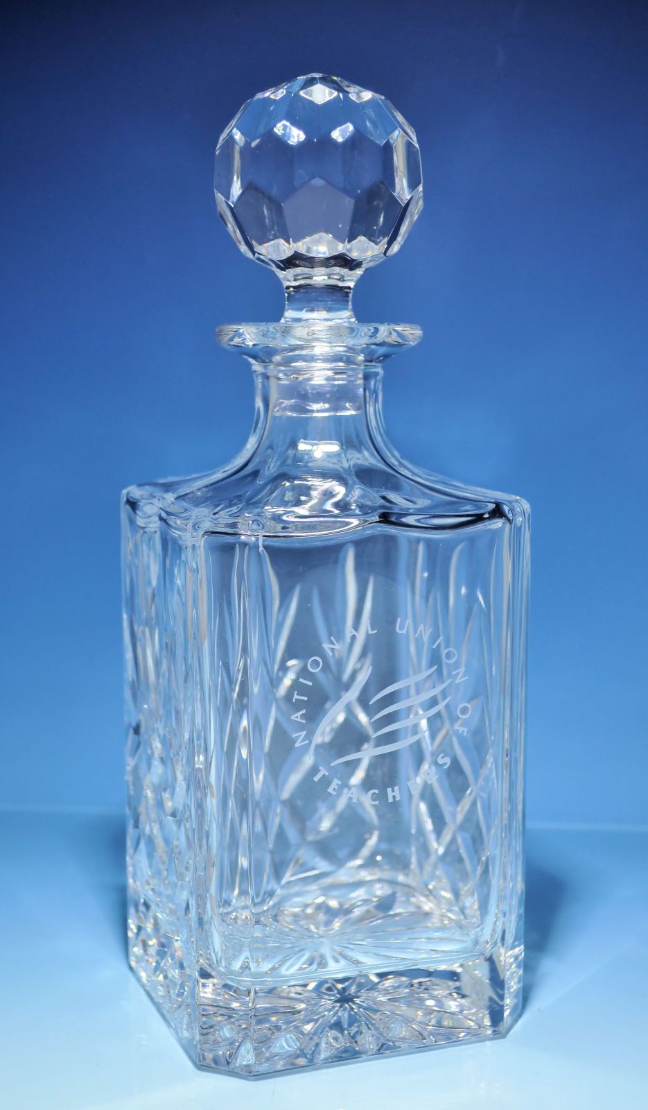 Cut Lead Crystal Square Spirit Decanter | Michael Virden Glass